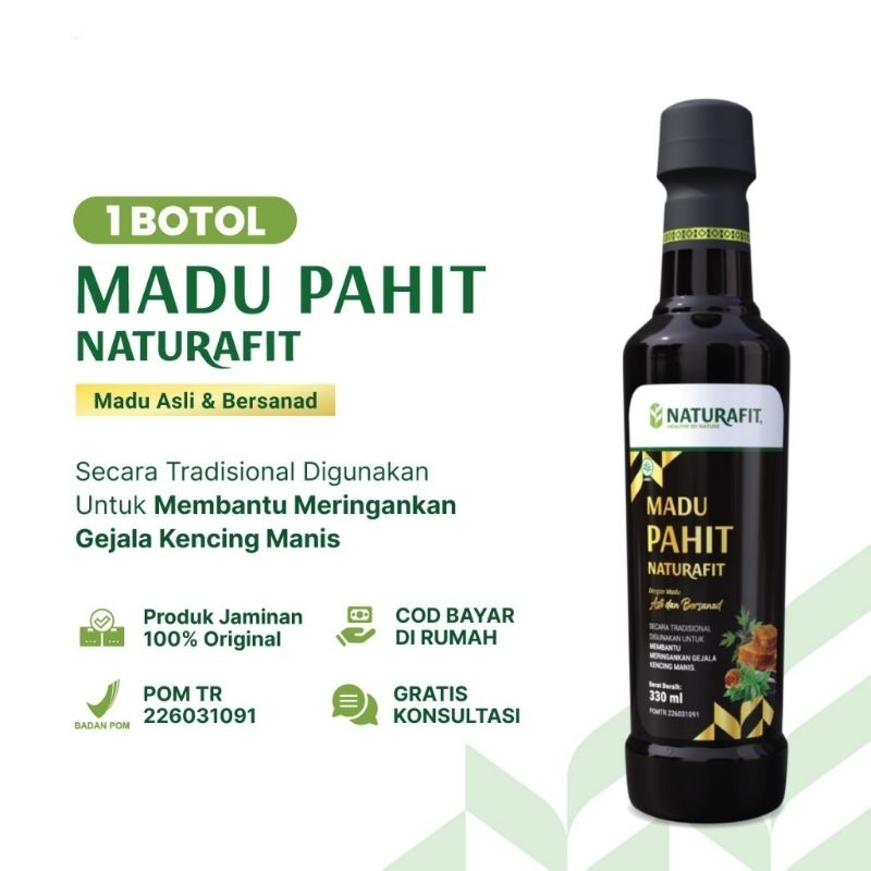 

Madu Hitam Pahit Naturafit 100% Madu Asli Bersanad Mengobati Diabetes Gula Darah Tinggi BPOM Aman Di Komsumsi