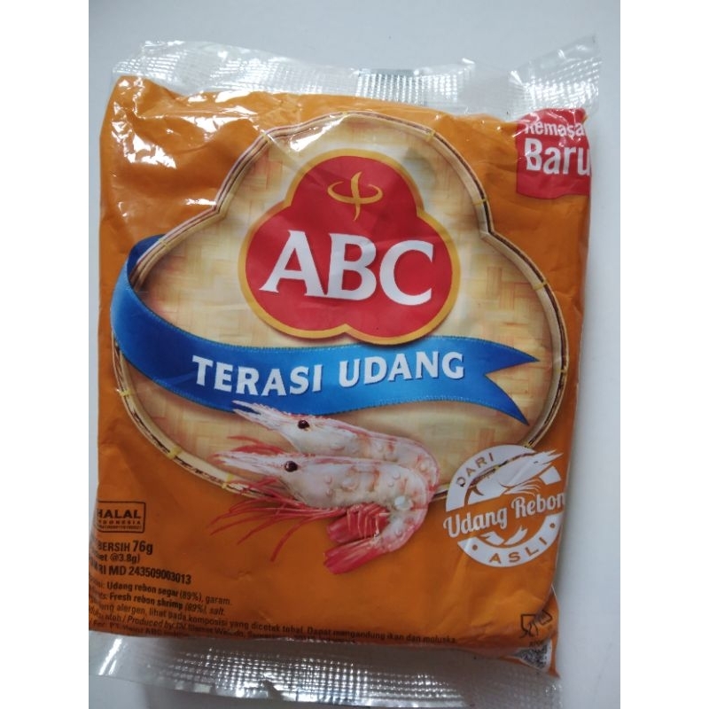 

Terasi Udang ABC Kemasan 1 Pack isi 20 Sachet