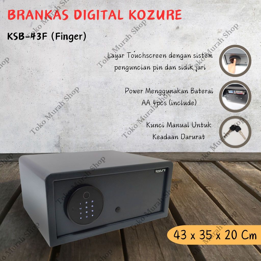 Brankas Kozure KSB-43F Safety Box Kozure KSB43F Brankas Digital Kozure