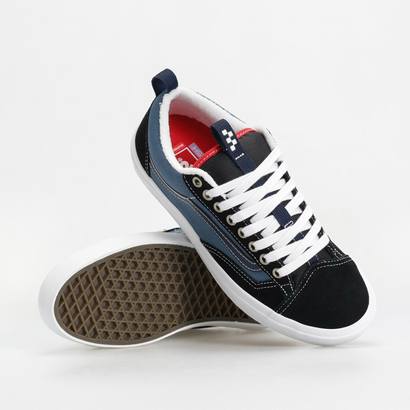 Vans skate old skool 36+ black navy (Resmi PT NAVYA)