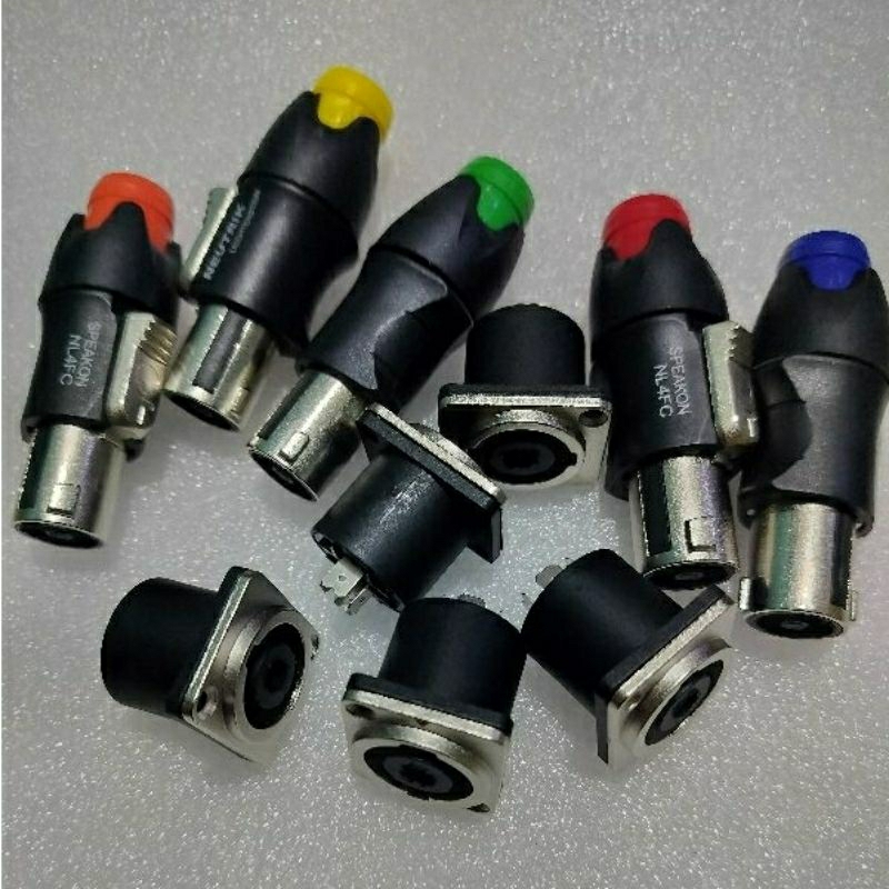 (5set) Jack Audio Connector (Jek Spicon besi + Socket Besi ) - Aksesoris Audio