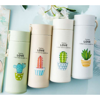 BOTOL KACA KAKTUS/BOTOL MINUM KACA MOTIF KAKTUS LOVE/BOTOL KACA EASTETIK/BOTOL MINUM KACA KEKINIAN/B