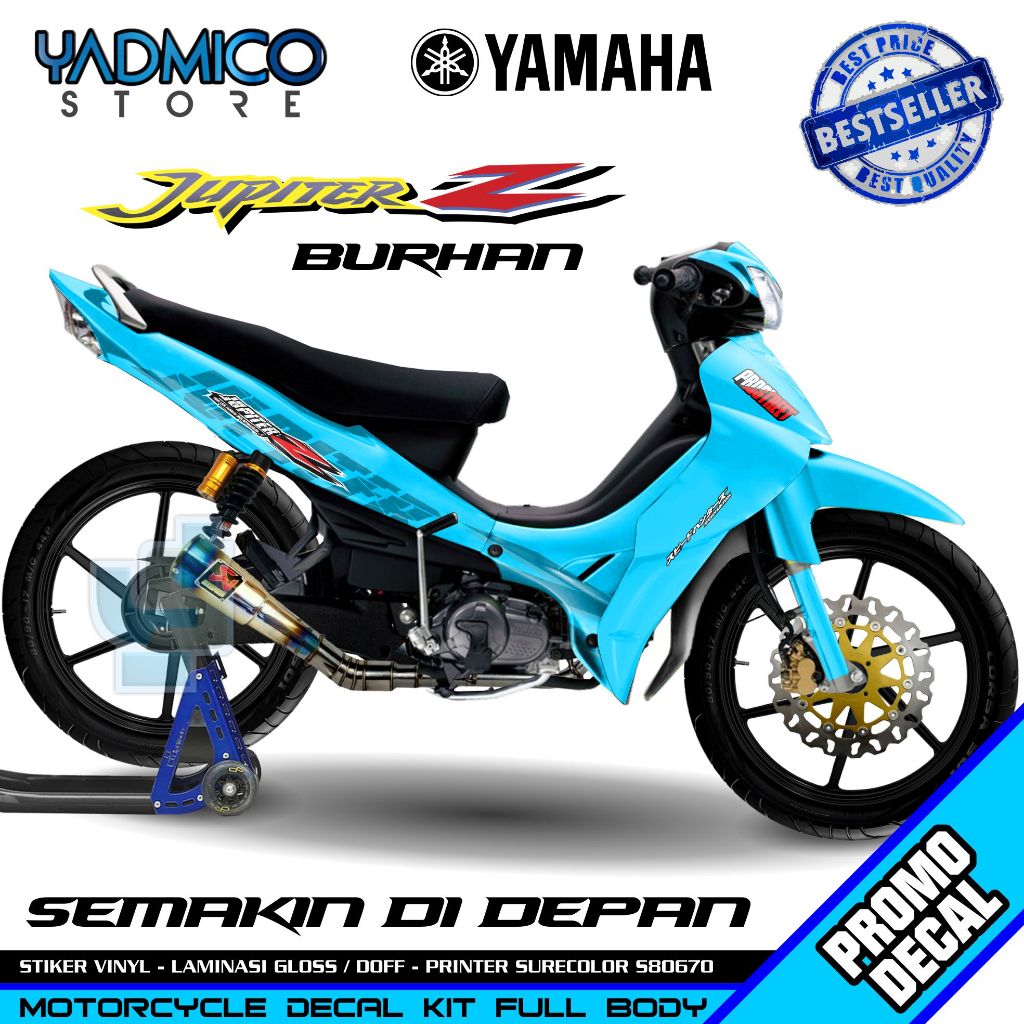 Decal Jupiter Z Burhan Full Body - Stiker Motor Jupiter Z Burhan Full Body - Decal Hologram Jupiter 