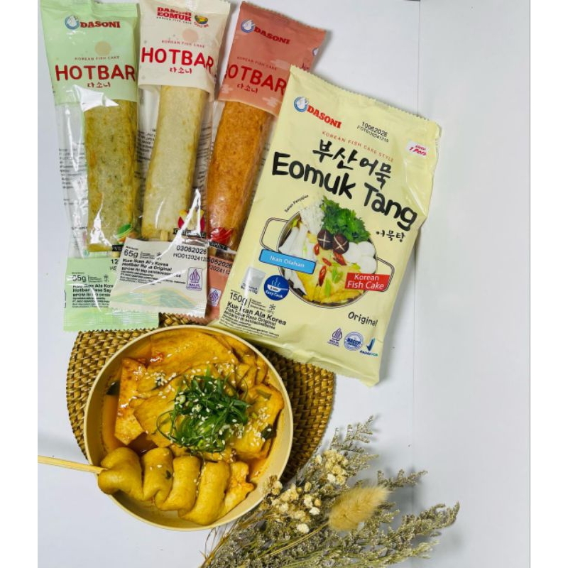 

(Halal, Lezat) DASONI - BUNDLE Odeng dengan Bumbu + Mix Hotbar (3 pcs) - Jajanan Korea