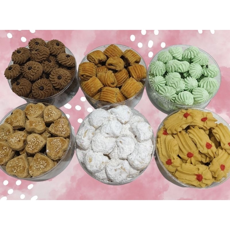 

paket kue kering isi 6 toples / cookies Idul Fitri