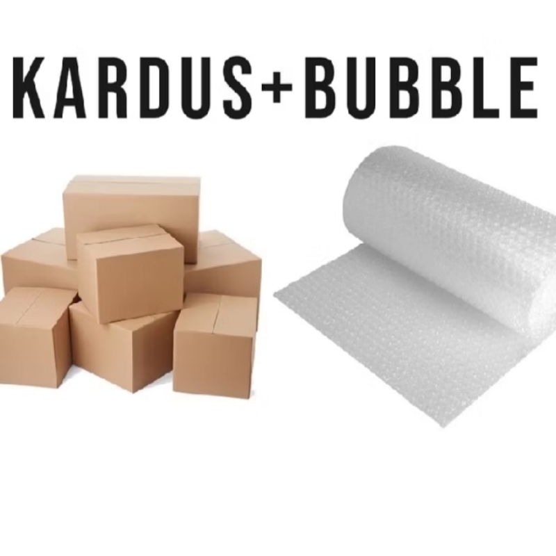 

extra packing tambahan kardus dan bubble wrap