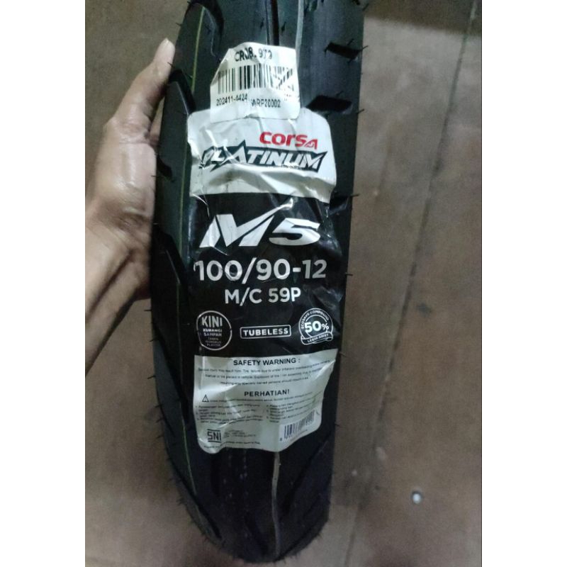 Ban corsa M5 100/90 ring 12 Ban Depan motor matic