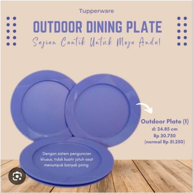 Crescendo Plate /  Cresendo Plate Small / Ideal bow/Outdoor dinning/ piring Tuppy(4)