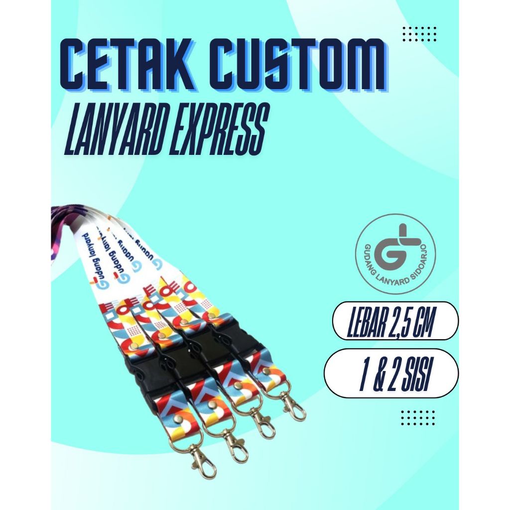 

Cetak tali lanyard EXPRESS PRINTING SUBLIM 2,5 CM MIN CETAK min 11pcs