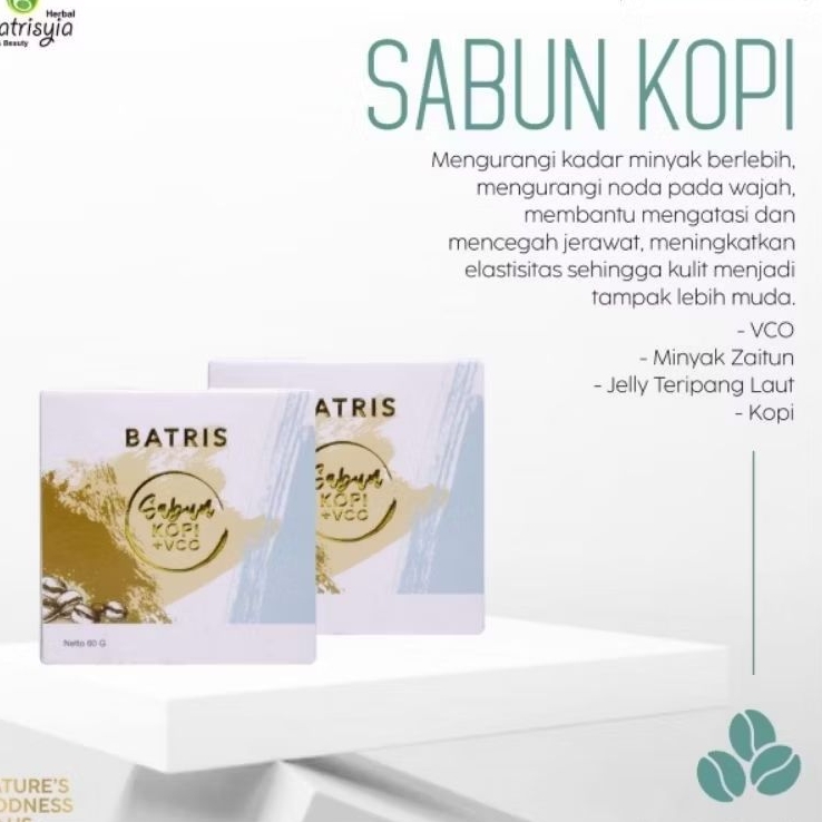 SABUN KOPI BATRISYIA HERBAL COFFE SABUN WAJAH MENGHILANGKAN FLEK HITAM