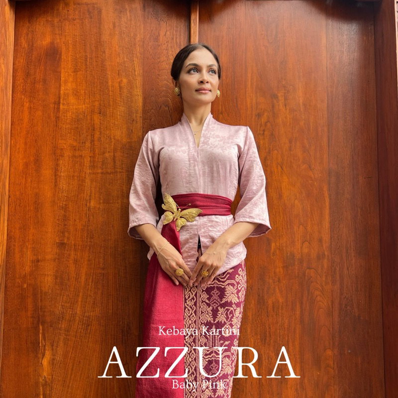 Setelan Kebaya Kartini Azzura | Set Kebaya Bali | Kebaya Kartini | Kebaya Katun Silk | Kebaya Wisuda