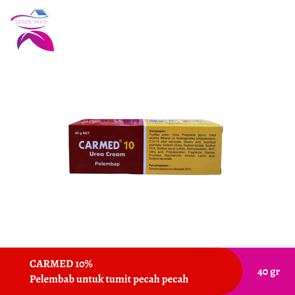 Carmed Urea 10% Krim 40gr Melembabkan Kulit Kering