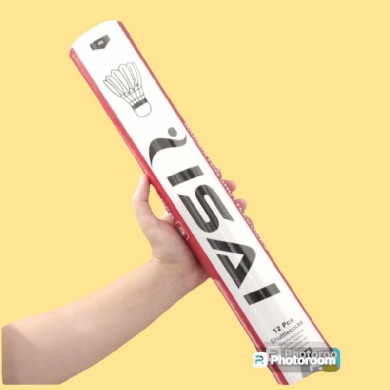 ISAI MERAH Kok Bulutangkis 12 pcs Kok Badminton Shuttlecock