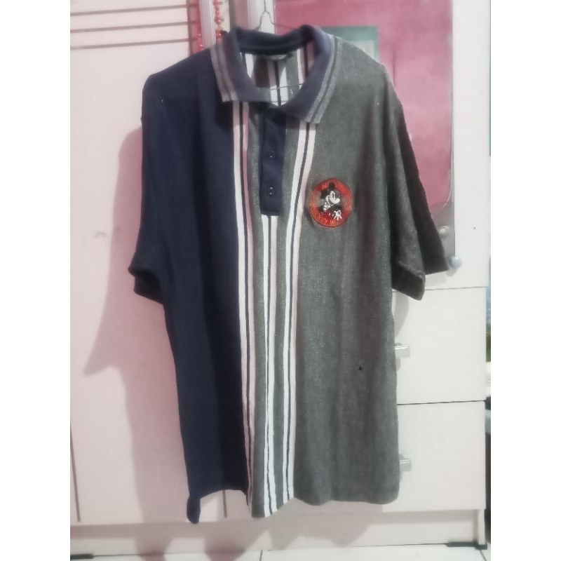kaos kerah Mickey vintage