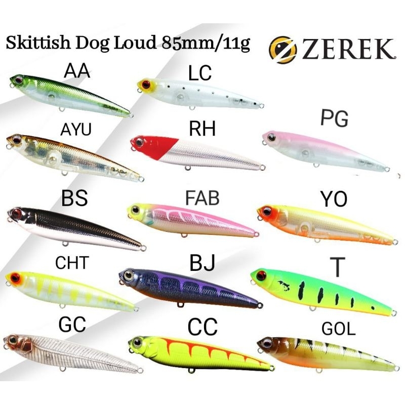 Lure Pensil Zerek Skittish dog 85mm