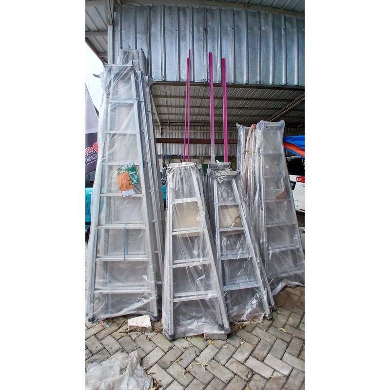 Sbmsemarang - Tangga lipat almunium Bima/ Tangga BI (Hanya semarang)