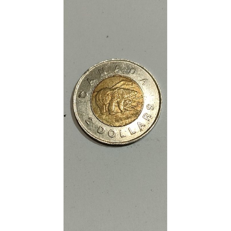 Koin bimetal 2 dollar Canada 1996