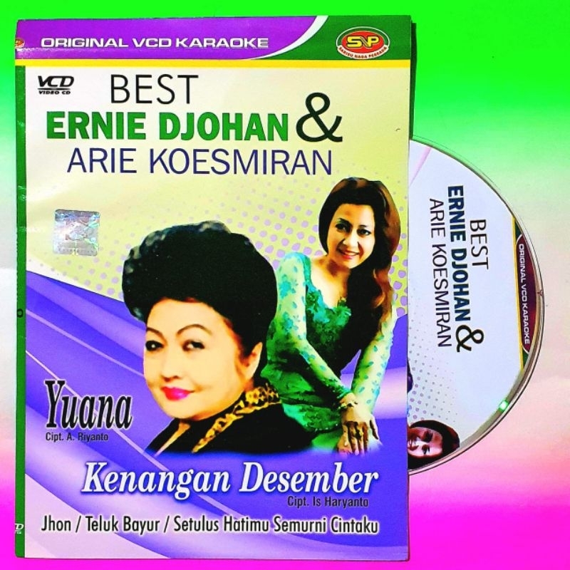 ORIGINAL FULL BOX SEGEL-KASET ORIGINAL VCD LAGU ERNIE DJOHAN DAN ARIE KOESMIRAN-LAGU KARAOKE LAGU TE