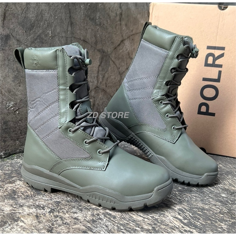 Sepatu PDL TACTICAL HIJAU BRIMOB JATAH 2024/Sepatu PDL HIJAU BRIMOB 2024