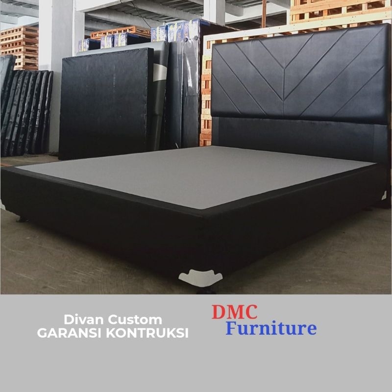 Ranjang kasur Divan Kasur Springbed Dipan Box Divan minimalis Kuat Kokoh Garansi Divan Sandaran Kasu