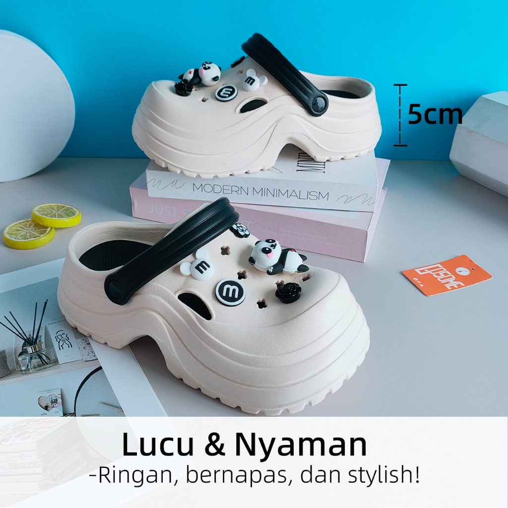 Gosome Sandal Baim Wanita Special Tinggi 6 cm Sendal Slop Baim Sandal Fashionable Nyaman