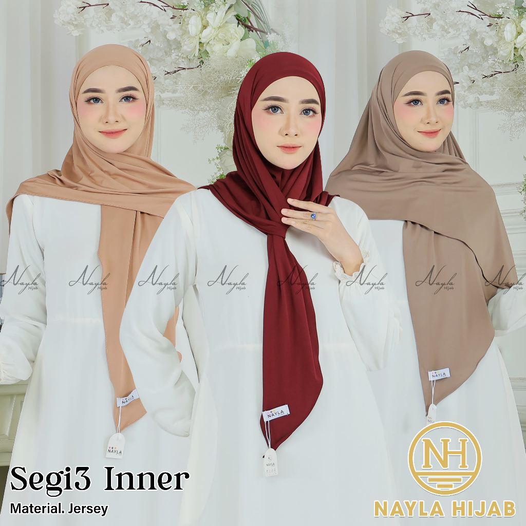 Hijab Segitiga Inner Malay Kerudung Instan Oval Jersey Nayla Hijab