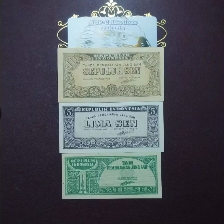 Uang kuno set mini ori 1945