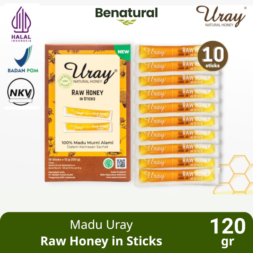 

Madu Uray Raw Honey In Sticks 120gr - Madu Murni - Madu Hutan