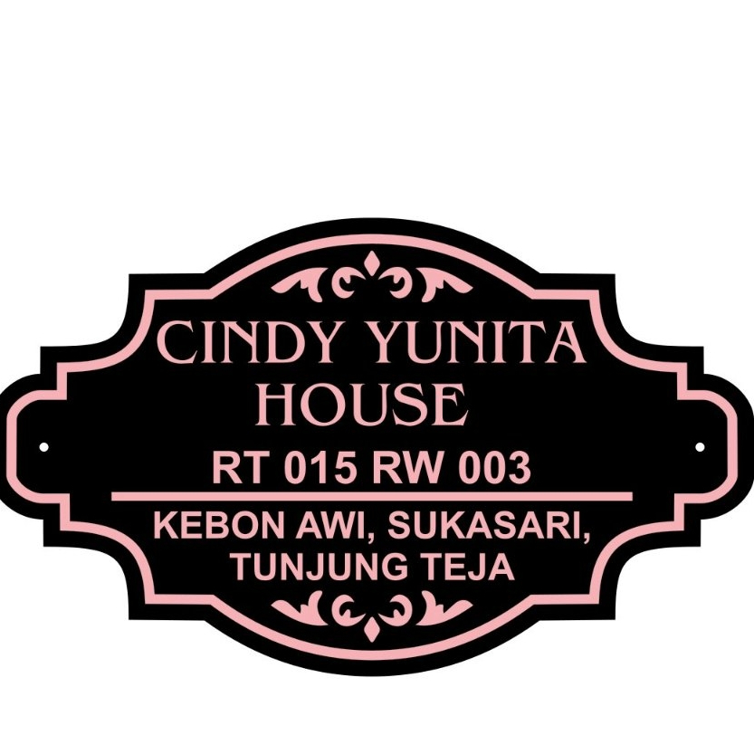 

Papan Nomor Rumah Akrilik Custom