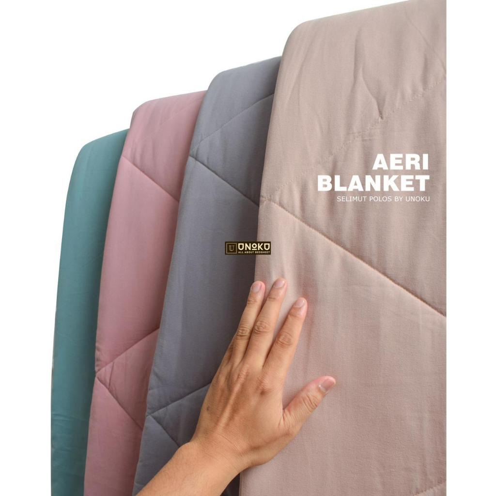 SORAYA BEDSHEET - BLANKET AERI (Selimut bedcover  Saja)  Unoku Polos