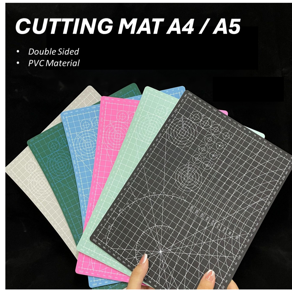 

PVC Cutting Mat Ekonomis A4 / A5 Cutting Mat Alas Potong Double Sided