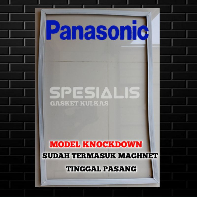 GASKET KARET PINTU KULKAS PANASONIC BB238V KNOCKDOWN 86 X 53 CM