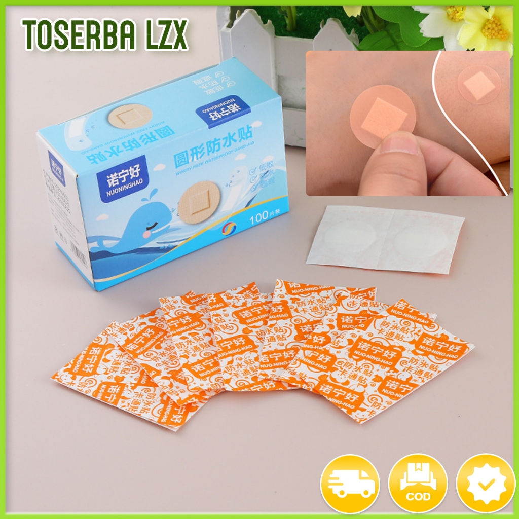 【100PCS】Patch bedah benang tertanam, jarum, patch mata, patch lubang jarum, plester jerawat, plester