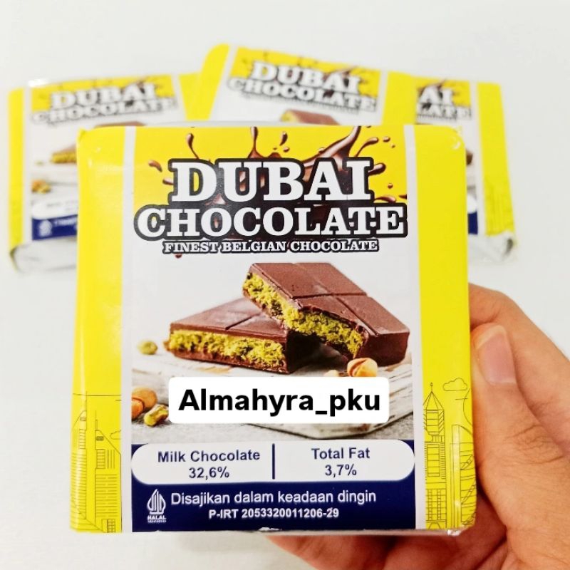 

Coklat Dubai Milky Pistachio Kunafe 130gr