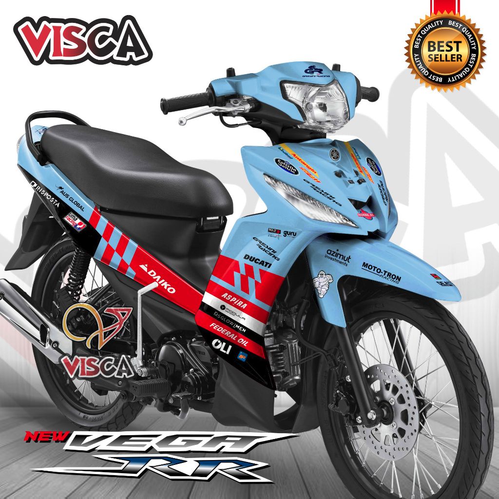 Decal Vega RR Full Body Stiker Vega RR Full Body Striping Vega RR Variasi Full Body Gresini