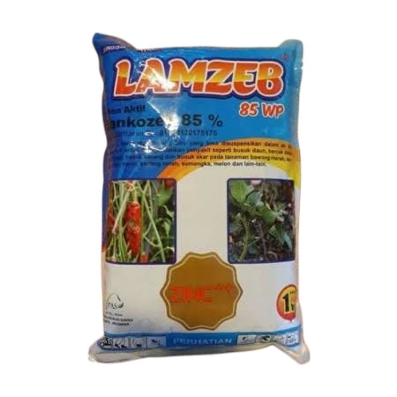 LAMZEB KUNING 85WP 1KG Bahan aktif : mankozeb 85%.