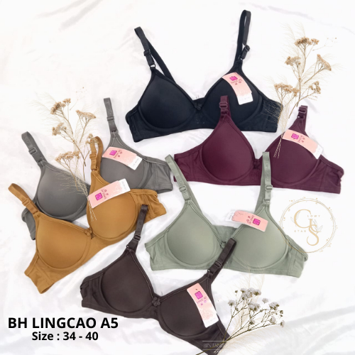 Bh Lingcao Original | Bra Push Up Bh Busa Tanpa Kawat Lingcao A5 | Bra Wanita Lingcao Murah