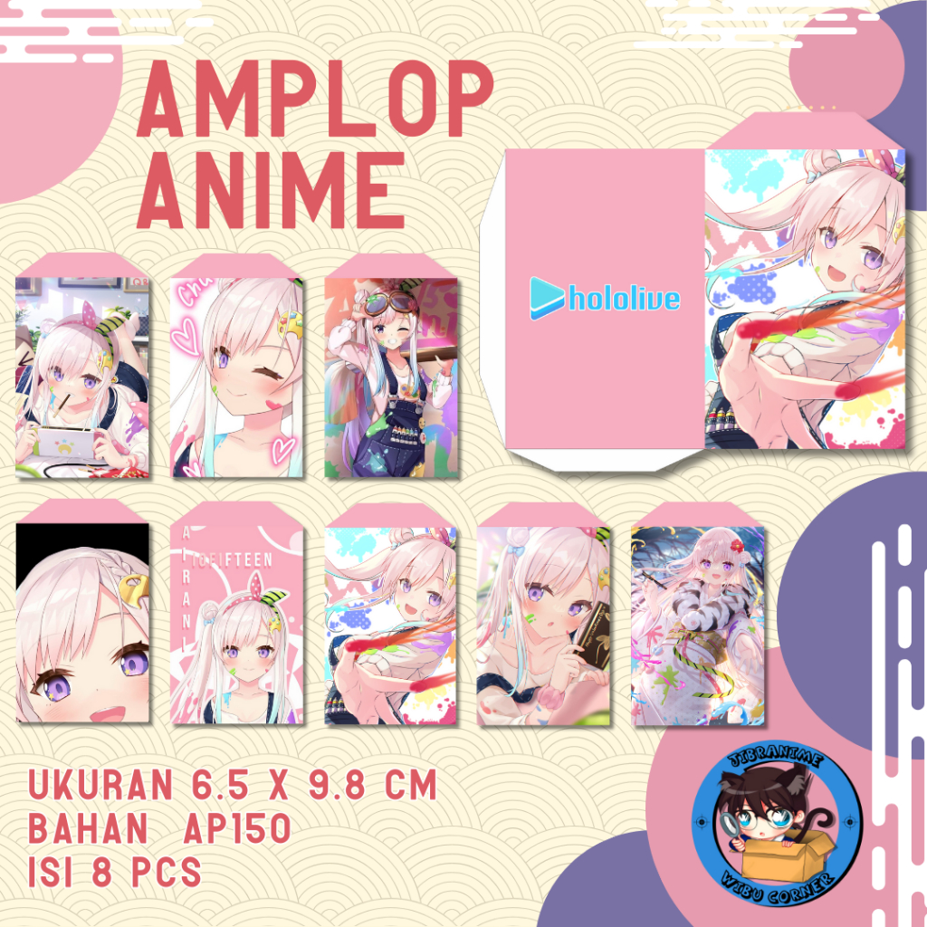 AMPLOP LEBARAN ANIME AIRANI IOFIFTEEN HOLOLIVE