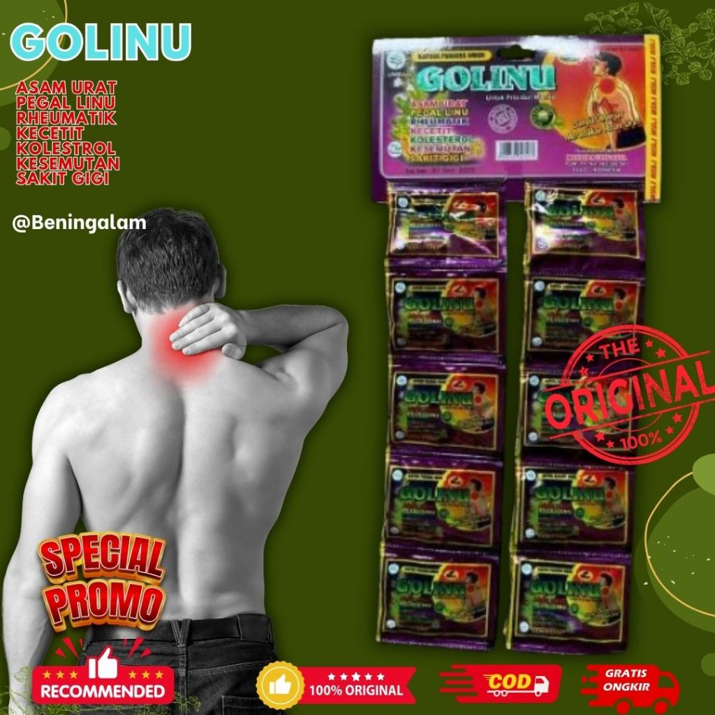 

Kapsul Golinu Renceng 10 Sachet Obat Pegal Linu Ampuh