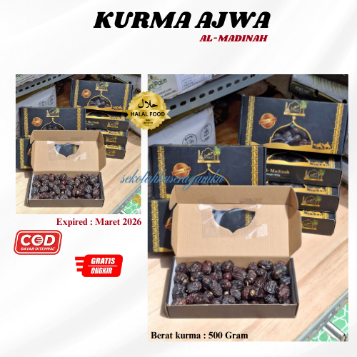 

KURMA AJWA PREMIUM KEMASAN KOTAK 500 GRAM