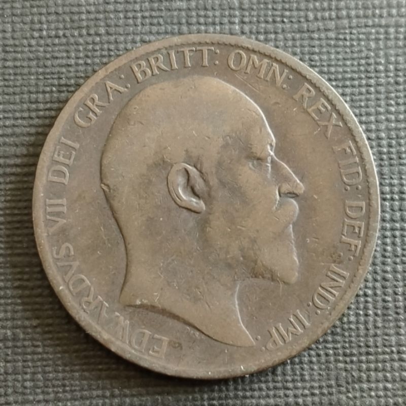 Koin Kuno Inggris 1 Penny 1903 King Edward VII