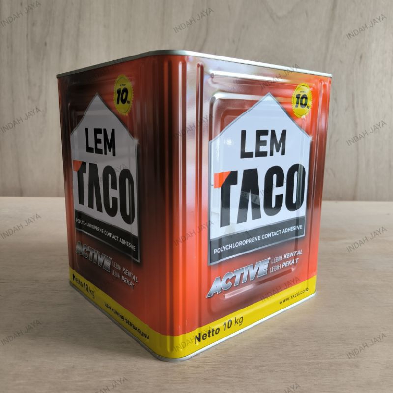 Lem Kuning TACO Active Blek 10 kg - Triplek Multiplek Kayu HPL PVC Sheet MDF Vinyl Lantai Kulit