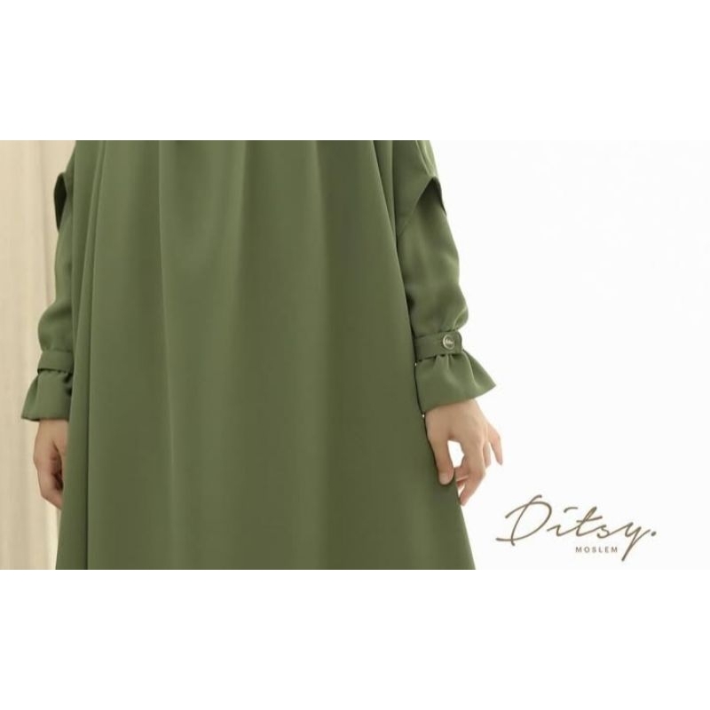 little ditsy moslem laerina capuket olive size 3