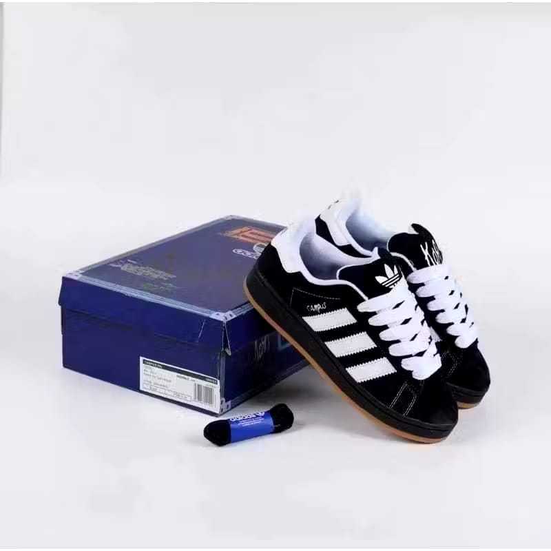 Sepatu Sekolah Campuss Premium Casual Sneakers 00s White Black Sepatu Santai Pria Wanita