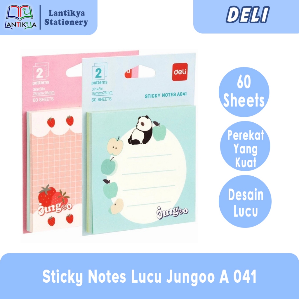 

Deli Sticky Notes / Memo Tempel Lucu 60 Lembar A 041