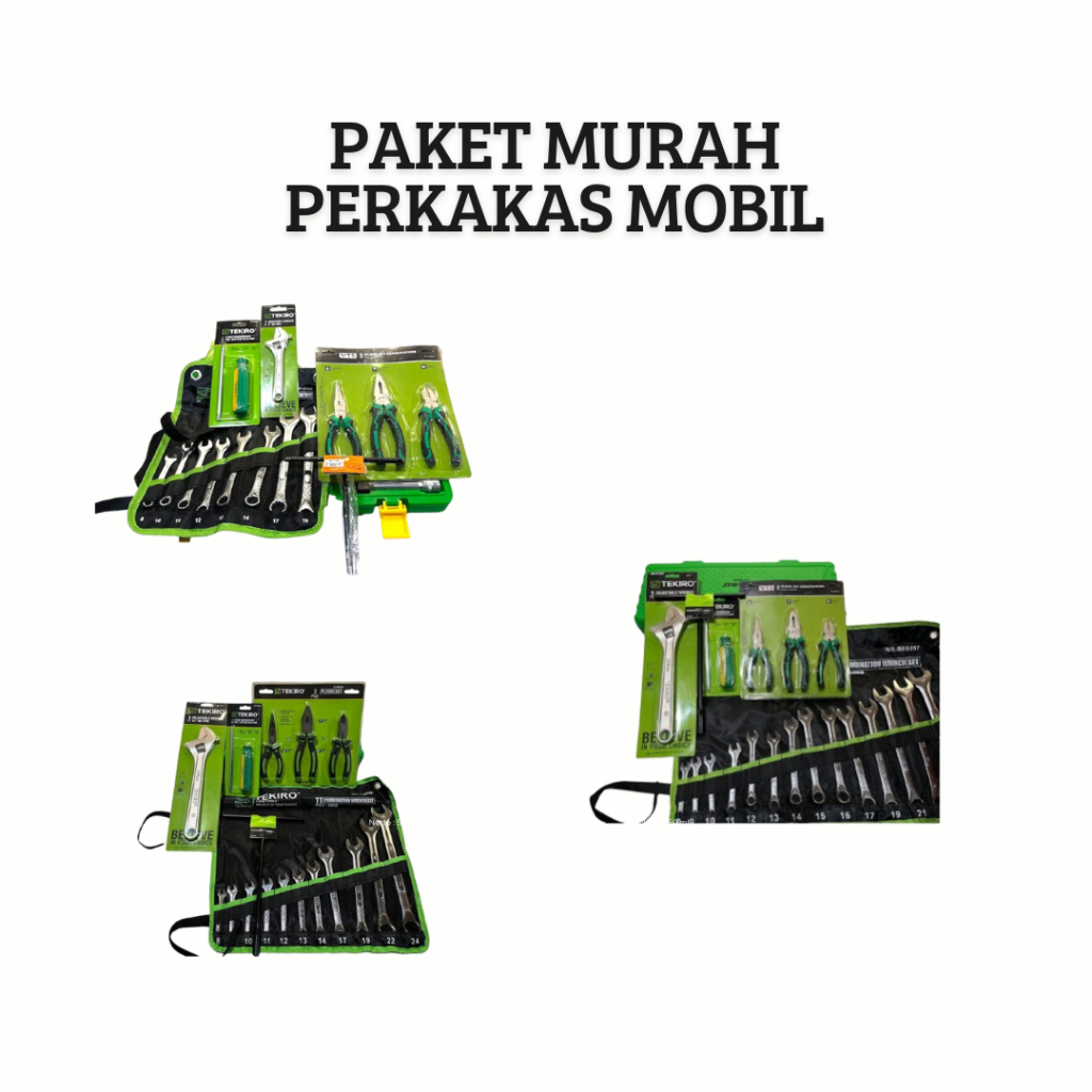 Paket Perkakas Mobil Murah Tekiro/Pekakas Bengkel/Kunci Ring Pas