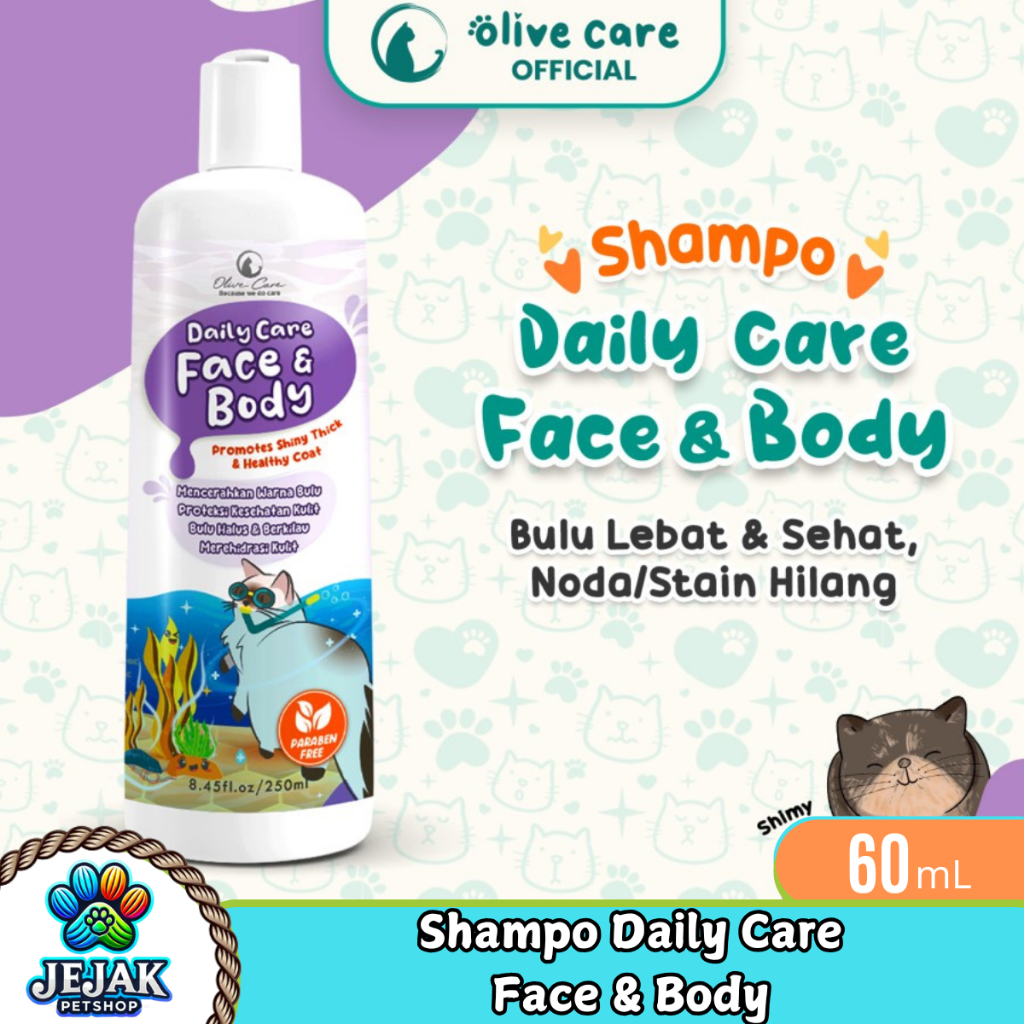 Olive Care Shampo Kucing Daily Care FACE & BODY