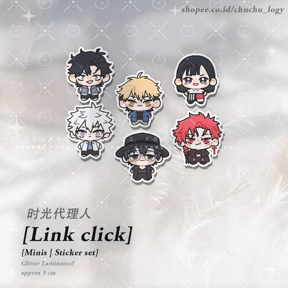 

Link Click [ Minis ] Sticker Vinyl Glitter by Fei