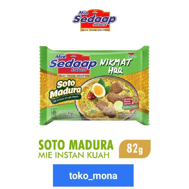 

mie sedaap soto madura mie kuah mie instan mie soto