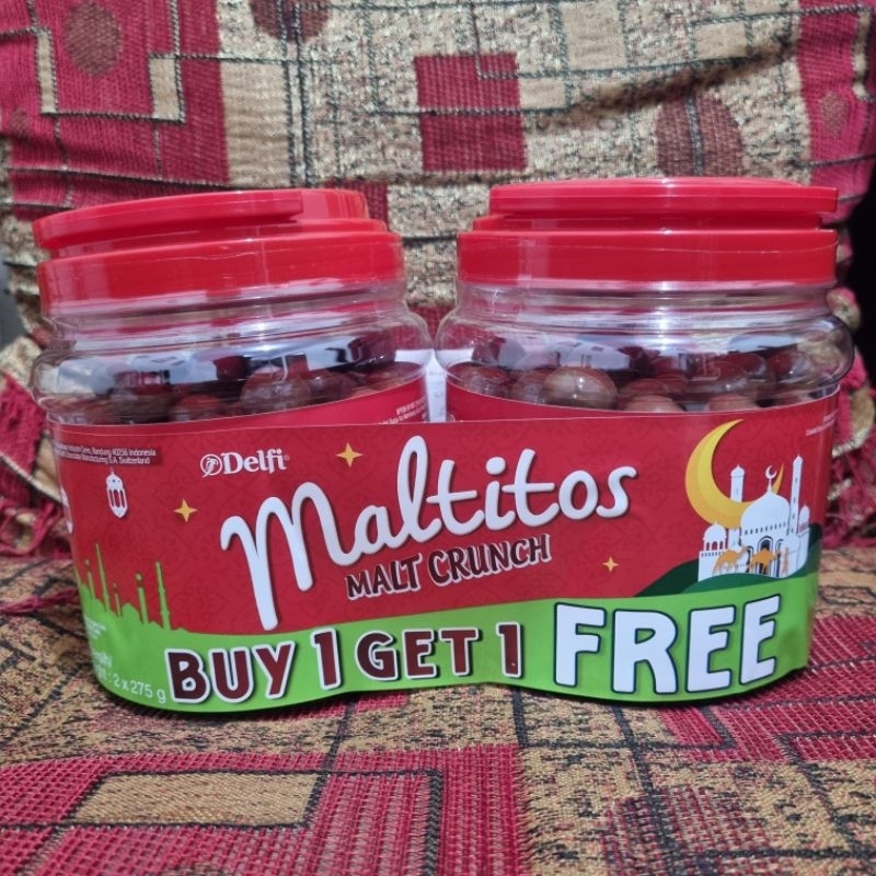 

Delfi Maltitos Malt Crunch Buy 1 Get 1 (2 x 275 Gr)